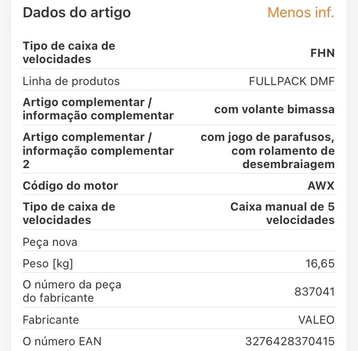 Kit de embraiagem VALEO (NOVO)