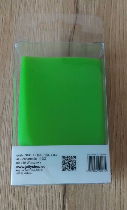 Nowe silikonowe etui na klucze Jelly Wonderland, kolor Zielony.