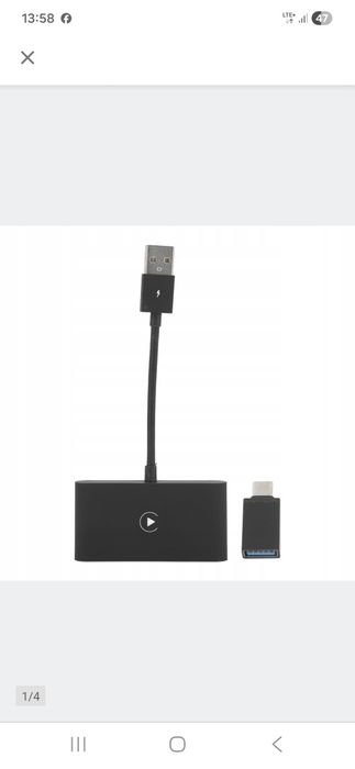 Adapter bezprzewodowy do samochodu CarPlay dla modeli od 2016, iOS 10+
