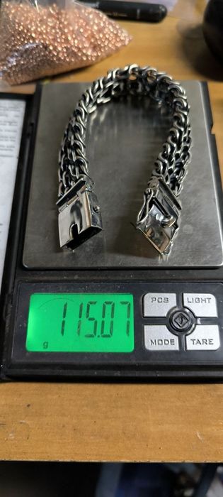 Браслет " КОЗАЦКИЙ" Серебряный браслет . Вес. 35 - 45грамм  925 проба