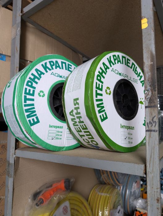 Трубка крапельна сліпа 16 мм для поливу (бухти по 100м)