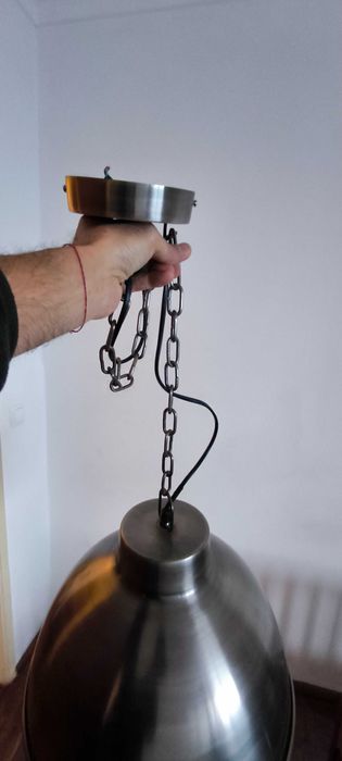 Candeeiro pendente metálico