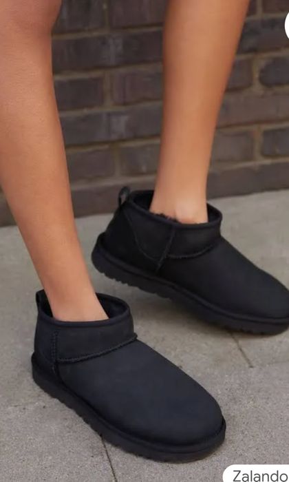 ugg czarne mini rozm 38 emu skóra naturalna  śniegowce
