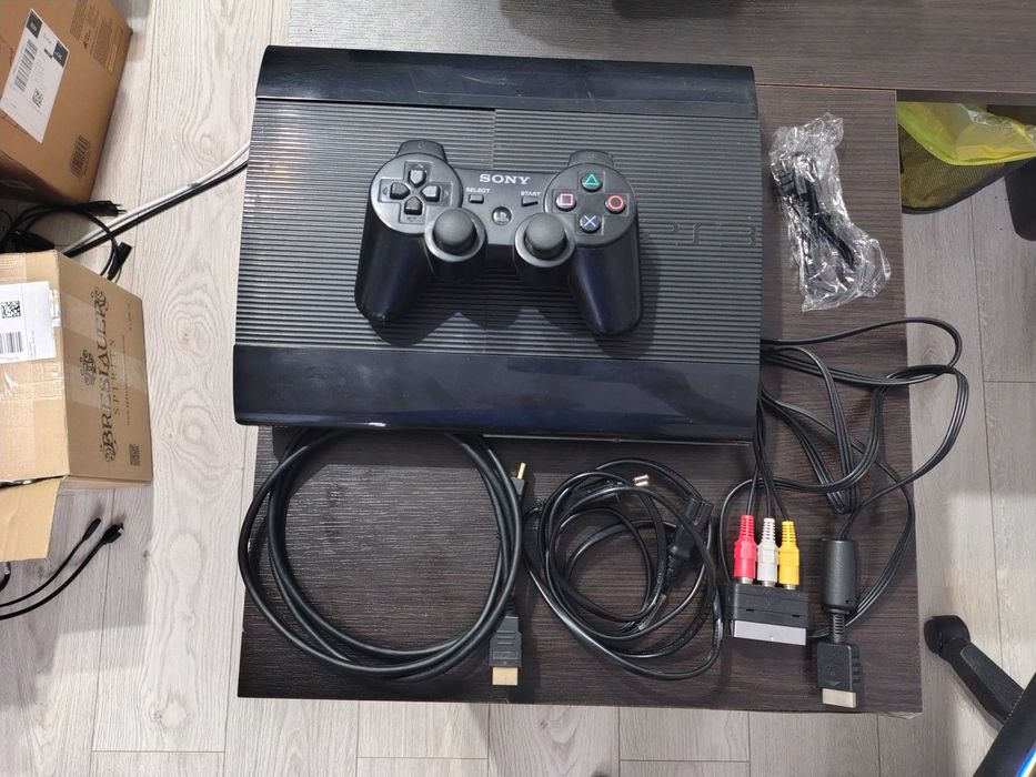 PS3 4.92.1 HEN Sony PlayStation 3 SuperSlim 500GB komplet