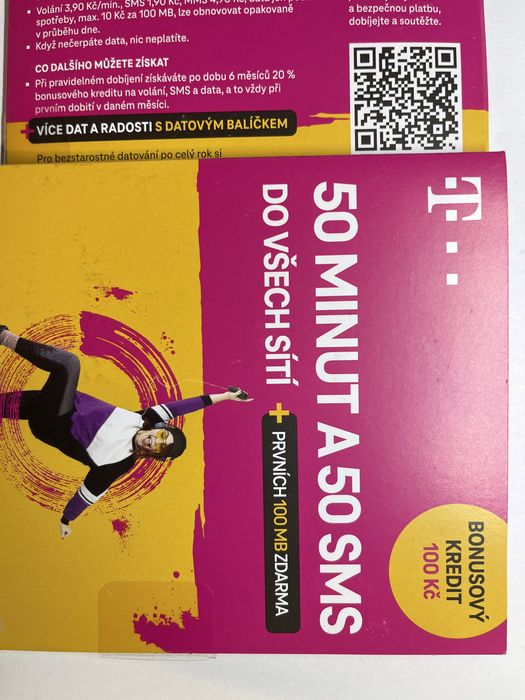 T-mobile Czeska karta Prepaid SIM BEZ REJESTRACJI 10 Kč