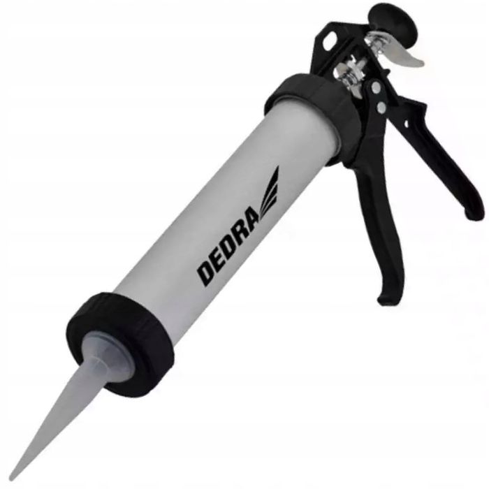 Dedra Wyciskacz Pistolet Do Silikonu Mas Tubowy 600ml Aluminiowy 1201-