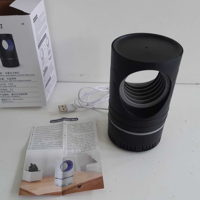 Armadilha Captura Melgas Mosquitos Novo Luz Led UV 368nm USB