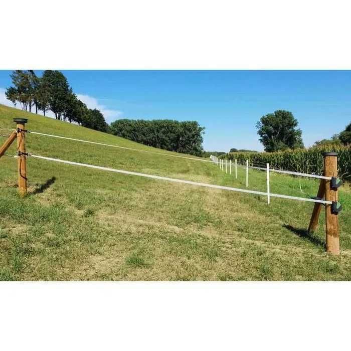 Zestaw bramowy do ogrodzeń elektrycznych Flexigate z taśmą, 7,5mx40mm