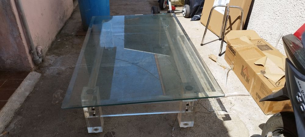 Mesa centro vidro duplo 130*80