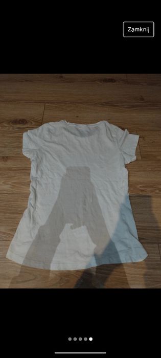 Biała bluzka koszulka puma