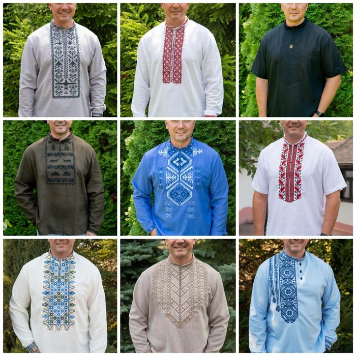 Чоловіча/ підліткова лляна вишиванка, опт, роздріб