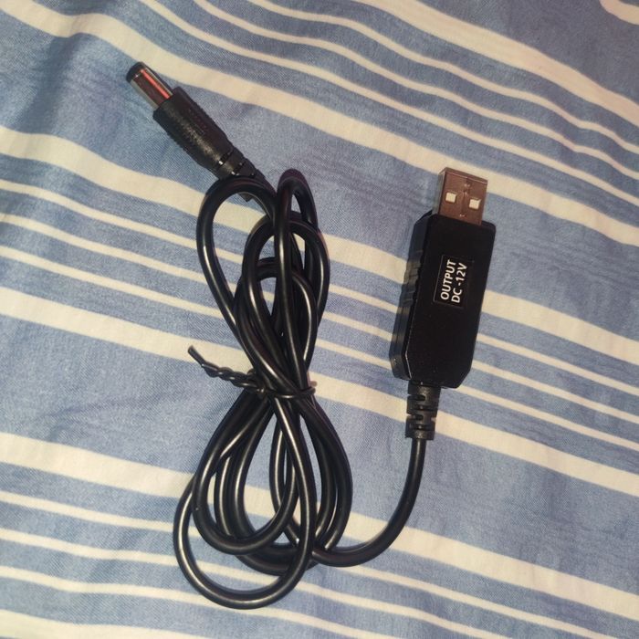 Usb кабель для живлення роутер тоа 12В від павербанка акція!!!