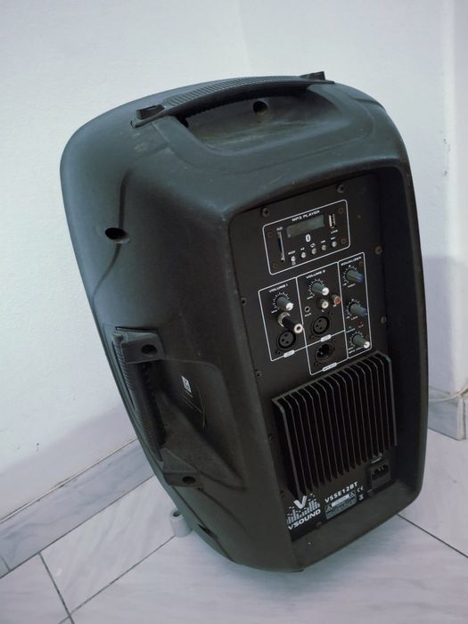 Coluna VSound 400W BT e FM