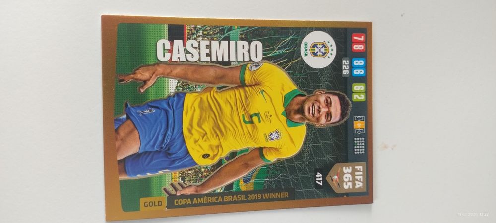 Casemiro Gold Panini FIFA 365  Copa America 2019 Winner BRAZYLIA