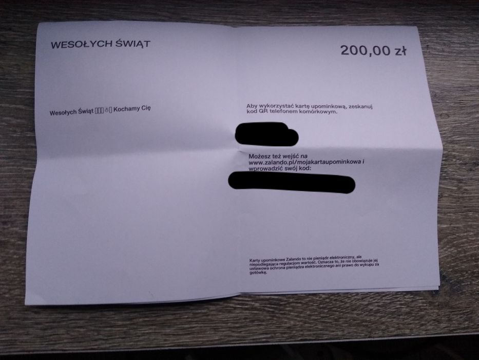 Karta podarunkowa zalando 200 zł