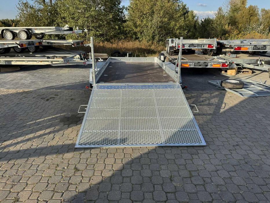 Przyczepa pod minikoparkę Niewiadów Nowa 355x183cm 3500kg trap K3535