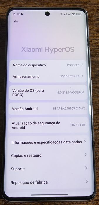 Xiaomi POCO X7 5G 12GB 512GB Prateado c/Novo
