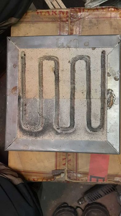 Печка электрическая электропечь СССР шамотный кирпич + спираль 1,2 кВт