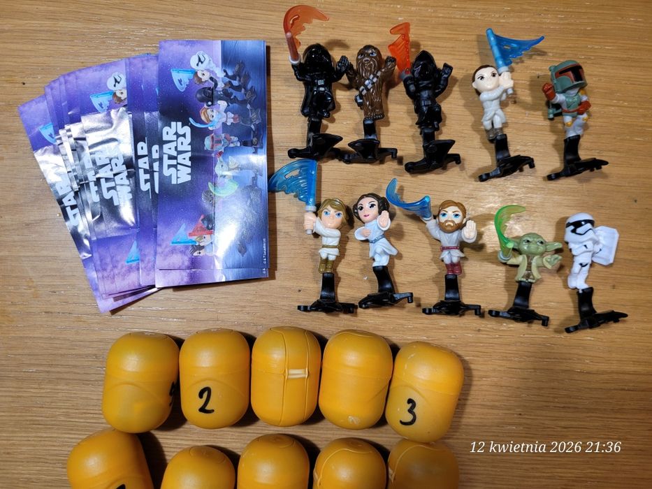 Cała seria kinder star wars nowa