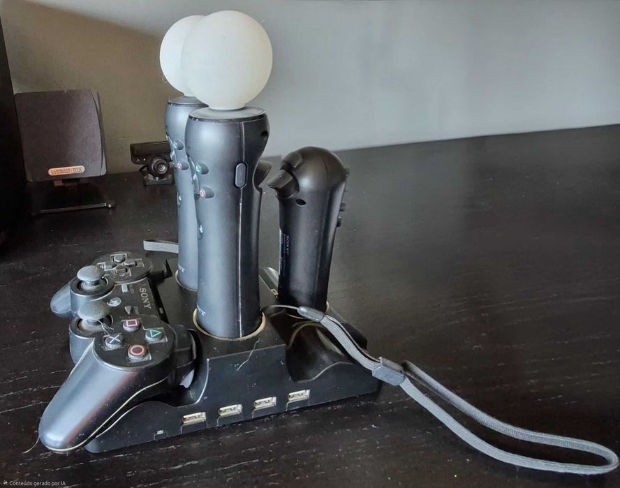 Playstation3 + comandos move + Jogos
