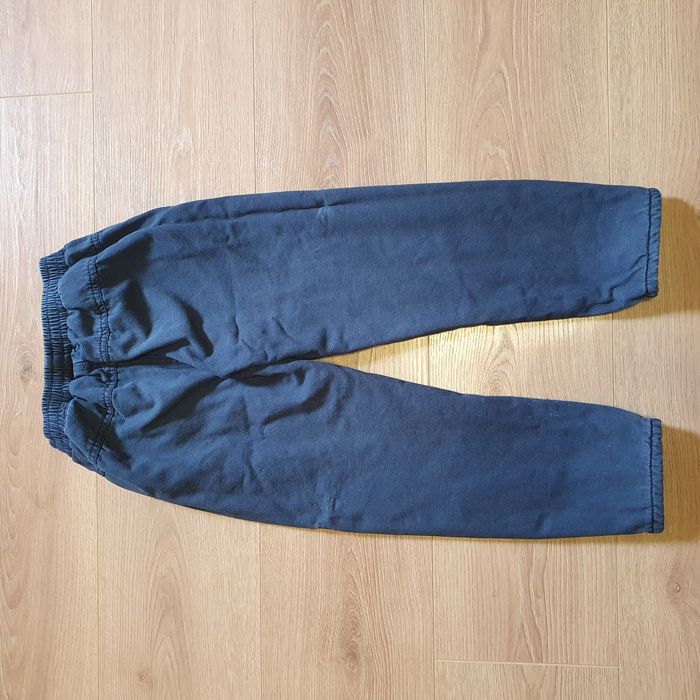 Джинси для хлопчика бу зимові з підкладкою колір синій