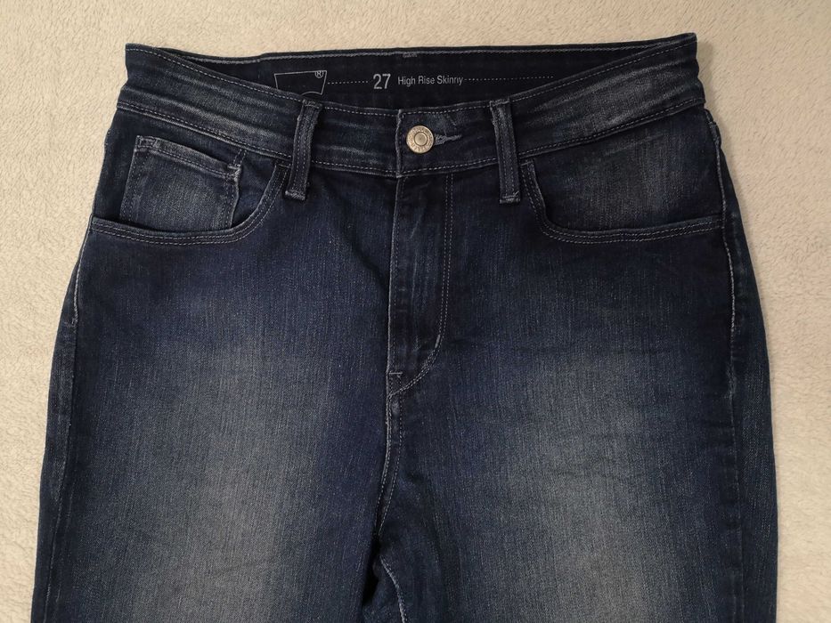 Spodnie jeansy skinny wysoki stan Levis Levi's W27 L32 ok 34 36