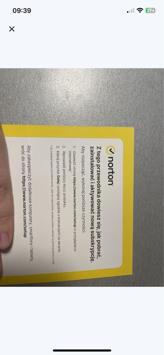 Norton ochrona komputera, smartfon