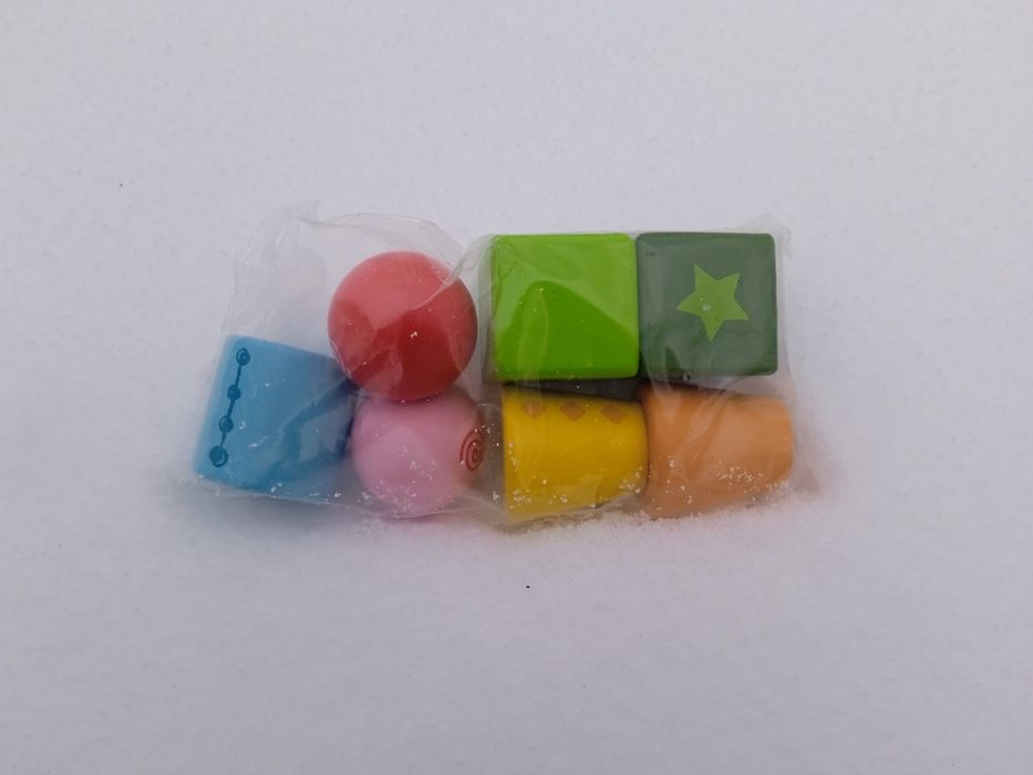 Деревянные кубики фигуры набор, новый