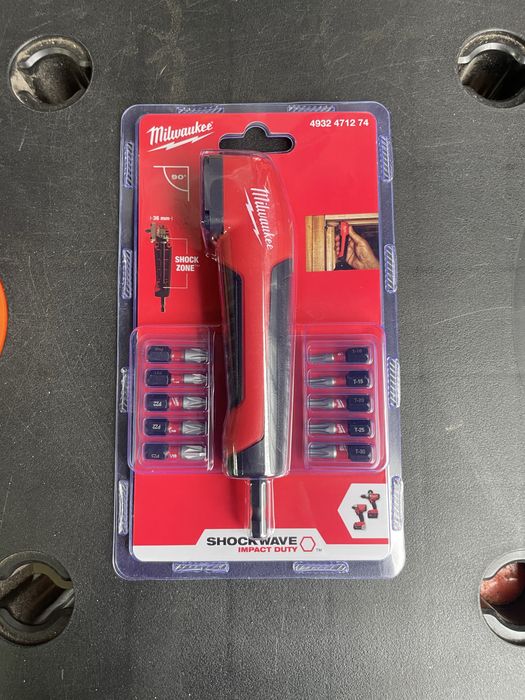 MILWAUKEE Udarowa nasadka kątowa 90 SHOCKWAVE Bity