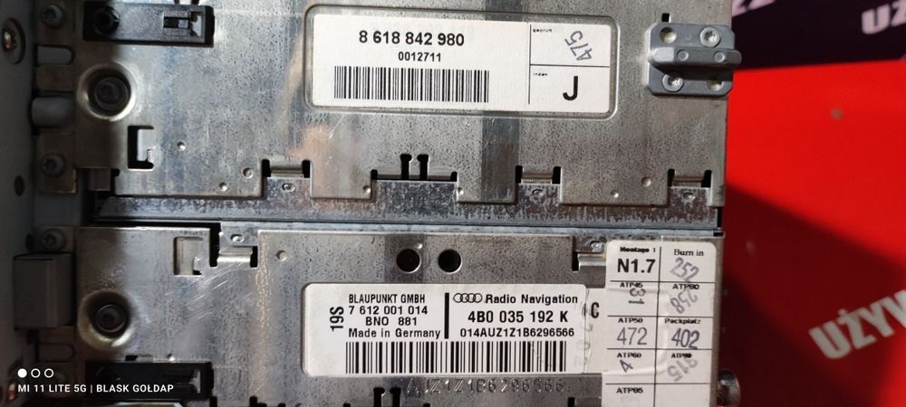 Radio 2 DIN NAVIGATION PLUS Audi A6 C5 S6 Lift Części Blask Gołdap