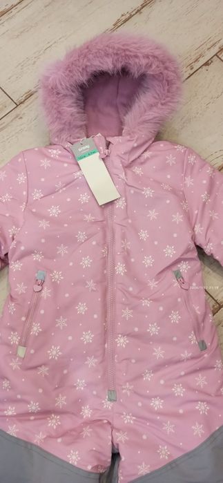 Nowy zimowy kombinezon dla dziewczynki 128/134