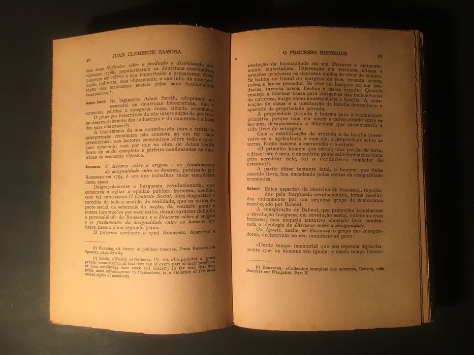 O PROCESSO HISTÓRICO - 1946 - Juan Clemente Zamora