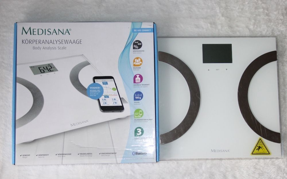 WAGA ŁAZIENKOWA MEDISANA BS 445 diagnostyczna Bluetooth elektroniczna