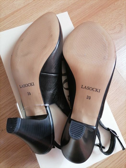 Czółenka skórzane "Lasocki" roz 39 - 26 cm. Nowe.