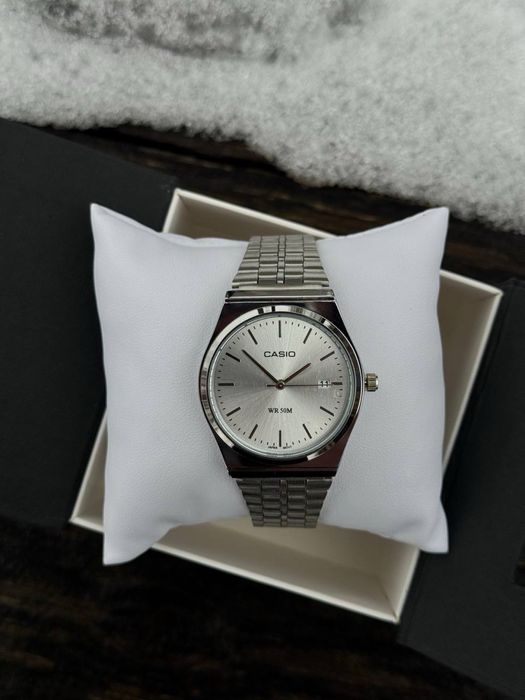 Годинник Casio silver •касио касіо часы наручний•на подарунок аксесуари чоловічий