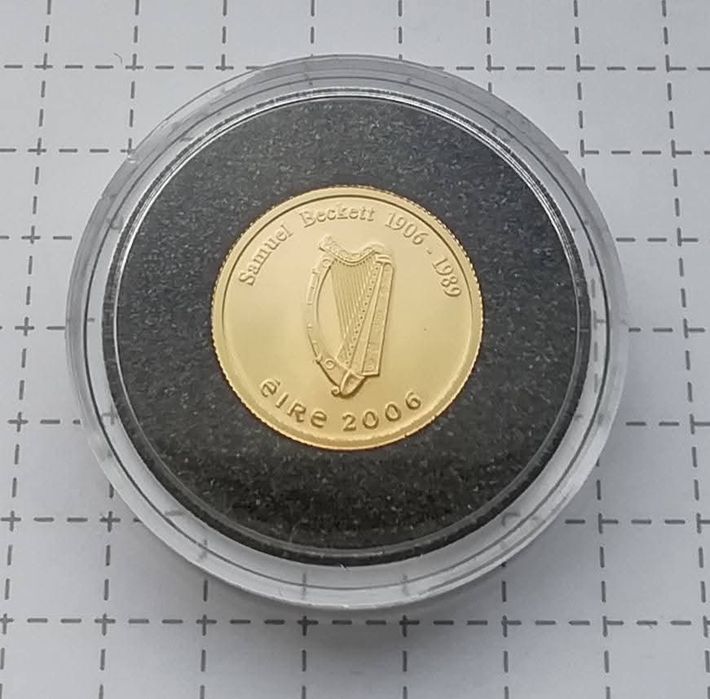 Ірландія 20 євро 2006р. ЗОЛОТО! ПРУФ.100р.З народження Семюеля Беккета