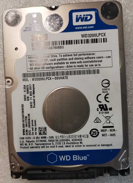 Discos Rígidos Sata HDD 2.5" (320GB / 500GB)