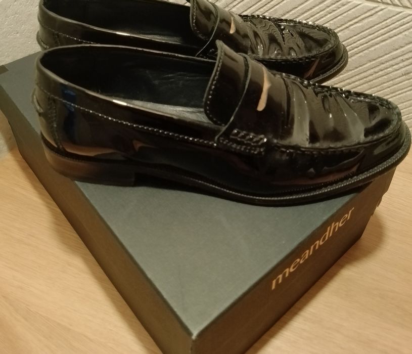 Mokasyny, skóra naturalna, 37