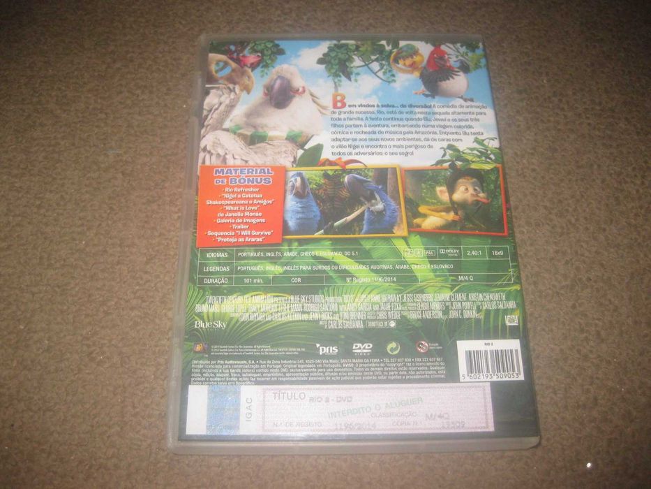 DVD "Rio 2" com Jamie Foxx (Voz)