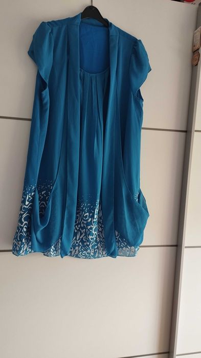 Vestido azul solto