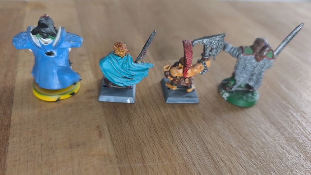 4 Figurki Felix i Gotrek, Gallagher, Kapłan - Warhammer Talisman
