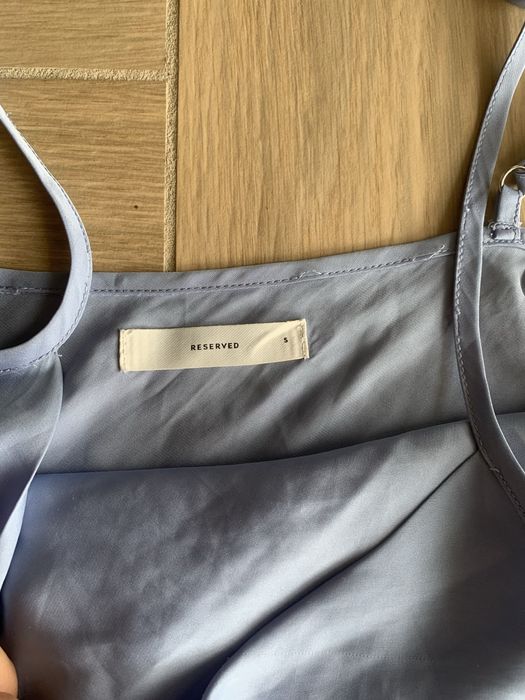 Niebieska pidzamka satynowa baby blue S Reserved