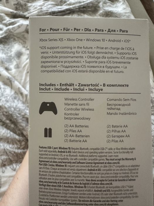 Pad xbox niebieski
