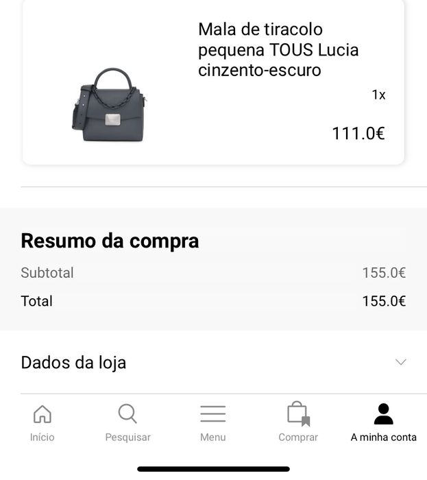 Mala Tous , nova sem uso, com fatura.