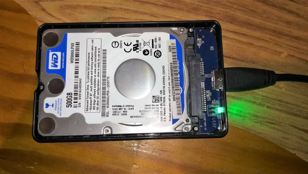 Caixa Externa para Disco Rigido 2.5'' USB 3.0 - Novo e Lacrado.