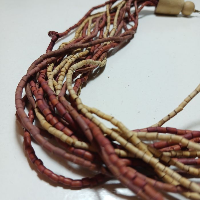 Naszyjnik drewniany damski