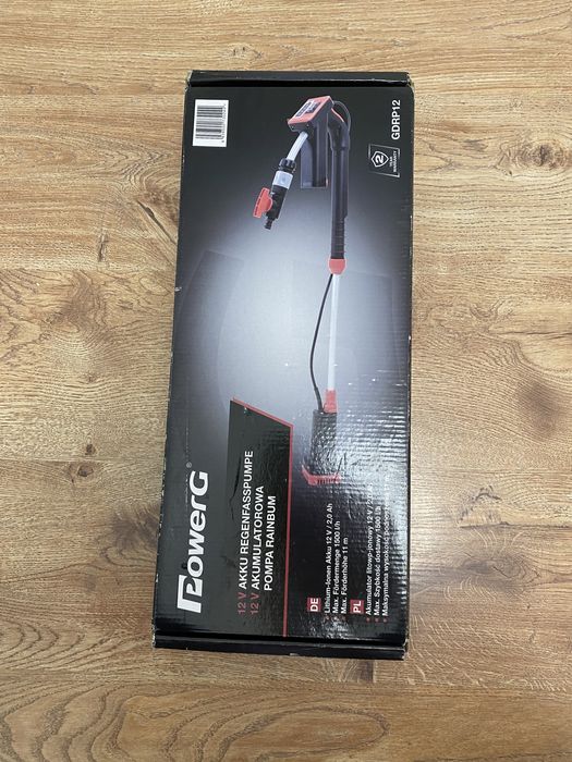 Pompa do beczek deszczowych akumulatorowa z akumulatorem 2Ah