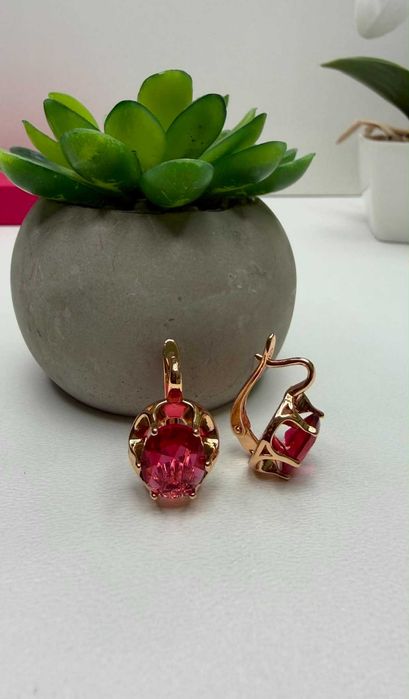 Сережки медичне золото