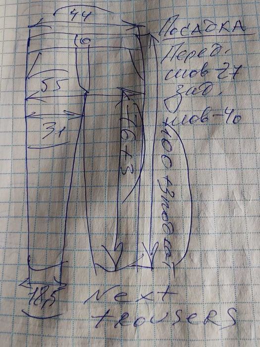 Джинсы брюки Next trousers United Kingdom w34 check grey.