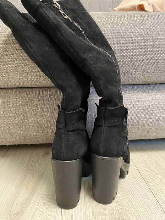 Замшеві зимові чоботи, 36 розмір